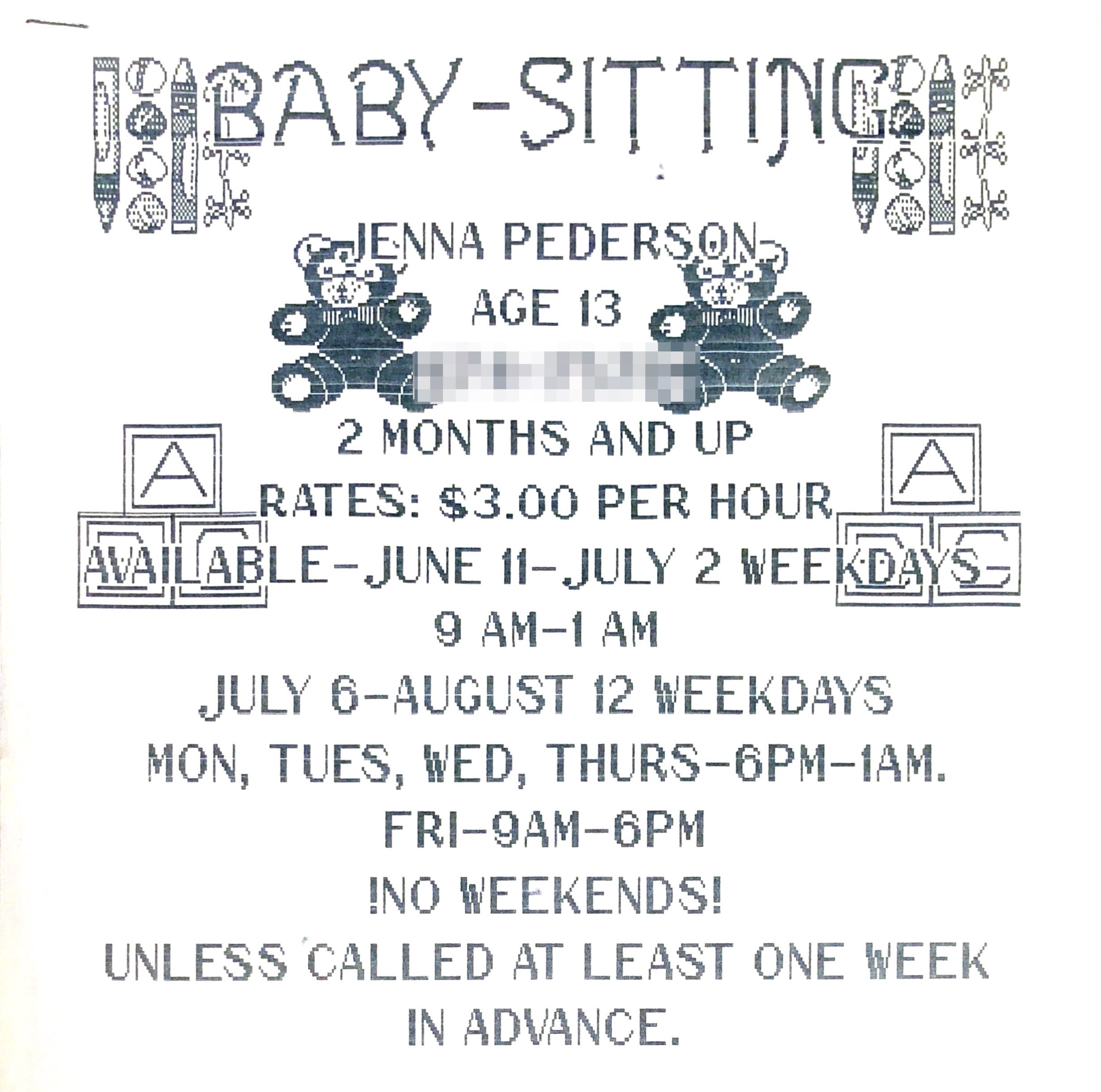 Babysitting Business Flyer